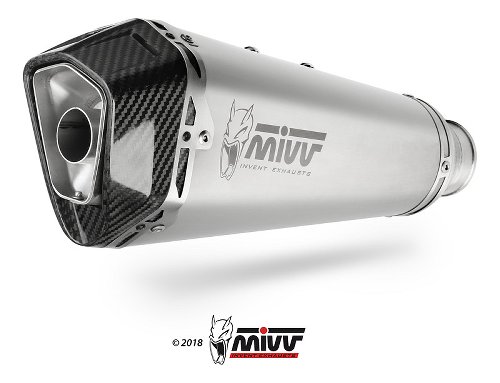 MIVV Silencer complete system Delta Race, stainless steel,