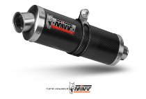 MIVV Silencer Oval, carbon/carbon, with homologation - Honda