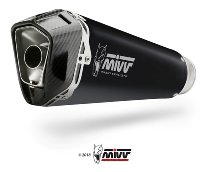MIVV Scarico Delta Race, acciaio inox nero/coppa carbonio,