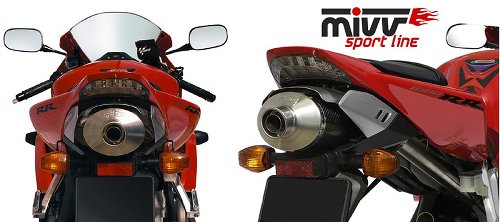 MIVV Silencer Oval, carbon/carbon, with homologation - Honda