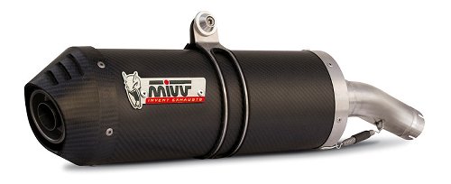 MIVV Silencer kit Oval, carbon/carbon cap, with homologation