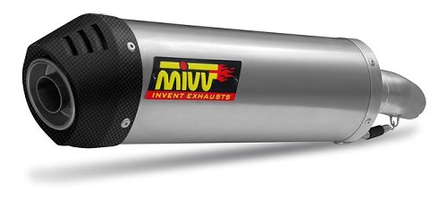 MIVV Auspuffsatz Oval, Titan/Carbon Endkappe, mit EG-ABE -