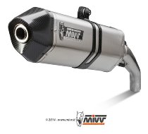 MIVV Auspuff Speed Edge, Edelstahl/Carbon Endkappe, mit