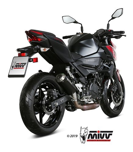 MIVV Auspuff MK3, Edelstahl schwarz, ohne EG-ABE - Kawasaki