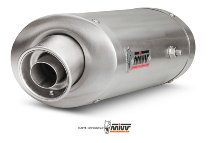 MIVV Silencer kit Oval, stainless steel, with homologation -