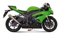 MIVV Auspuff X-cone, Edelstahl, mit EG-ABE - Kawasaki 600