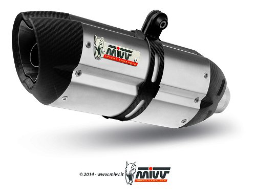 MIVV Silencer complete system Suono, steel/carbon cap, with