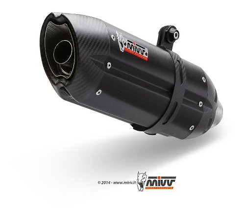 MIVV Silencer complete system Suono, steel/carbon cap, with