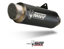 MIVV Scarico impianto completo GPpro, acciaio inox nero, con