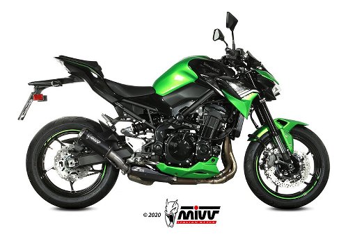 MIVV Scarico MK3, acciaio inox nero, con omologazione -