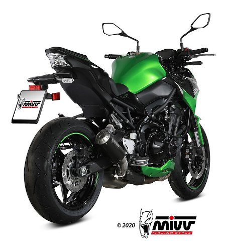 MIVV Scarico MK3, acciaio inox nero, con omologazione -