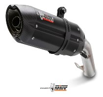 MIVV Kit Scarico Suono, acciaio inox nero/coppa carbonio,
