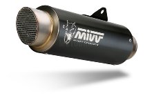 MIVV Scarico GP Pro, acciaio inox nero, con omologazione -
