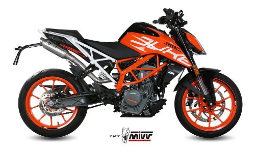 MIVV Krümmer High Up, Edelstahl, ohne EG-ABE - KTM 125 Duke