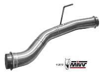 MIVV No-kat pipe, stainless steel, without homologation -