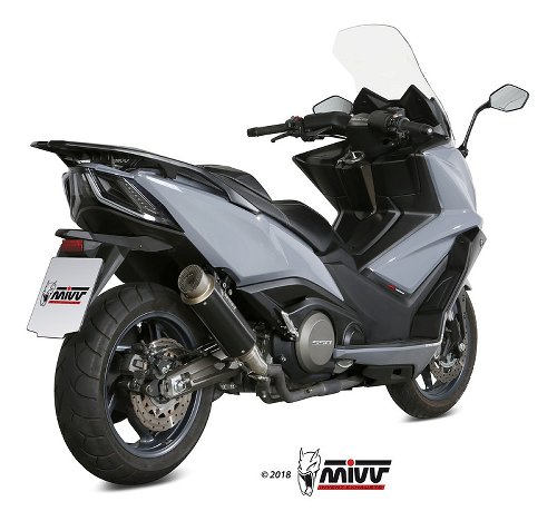 MIVV Auspuff GPpro, Edelstahl schwarz, mit EG-ABE - KYMCO