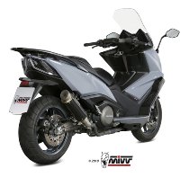 MIVV Auspuff GPpro, Edelstahl schwarz, mit EG-ABE - KYMCO