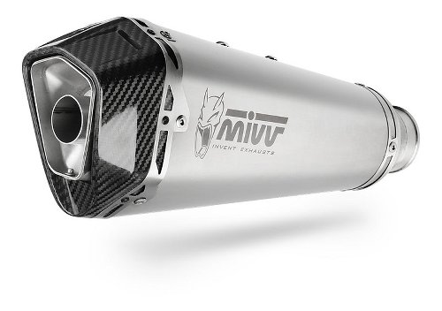 MIVV Scarico Delta Race, acciaio inox nero/coppa carbonio,