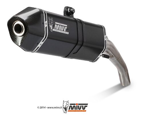 MIVV Silencer complete system Speed Edge, stainless/carbon