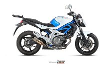 MIVV Silencer Double Gun, titan, with homologation - Suzuki