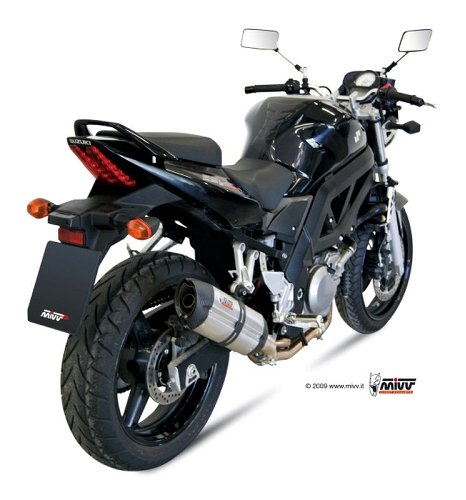 MIVV Auspuff Suono, Edelstahl/Carbon Endkappe, mit EG-ABE -
