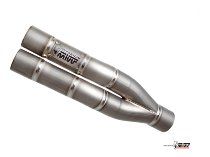 MIVV Scarico Double Gun, titanio/titanio, senza omologazione