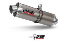 MIVV Silencer kit Oval, titanium/titanium, with homologation