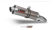 MIVV Silencer kit Oval, titanium/titanium, with homologation