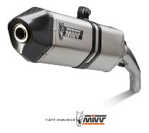MIVV Auspuff Speed Edge, Edelstahl/Carbon Endkappe, mit