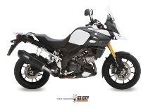 MIVV Auspuff Speed Edge, Edelstahl schwarz/Carbon Endkappe,