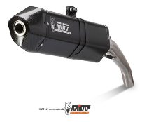 MIVV Silencer Speed Edge, stainless steel/carbon cap, with