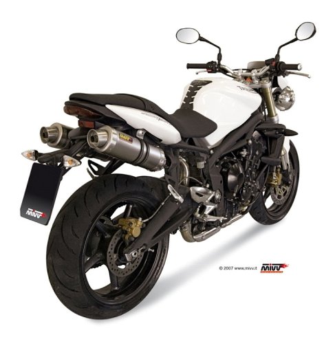 MIVV Kit Scarico GP, titanio/titanio, con omologazione -