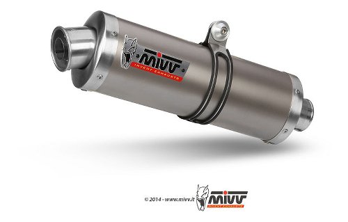 MIVV Silencer Oval, titanium/titanium, with homologation -