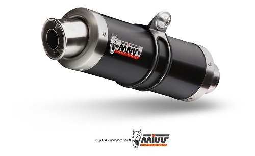 MIVV Silencer complete system GP, stainless steel black,