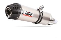 MIVV Auspuff Oval, Edelstahl/Carbon Endkappe, mit EG-ABE -