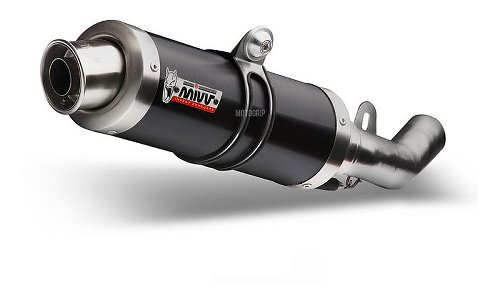 MIVV Silencer complete system GP, Stainless steel black,