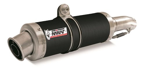 MIVV Silencer complete system GP, stainless steel black,