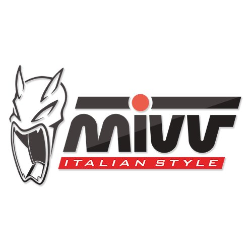 MIVV Silencer kit Oval, titanium/carbon cap, with