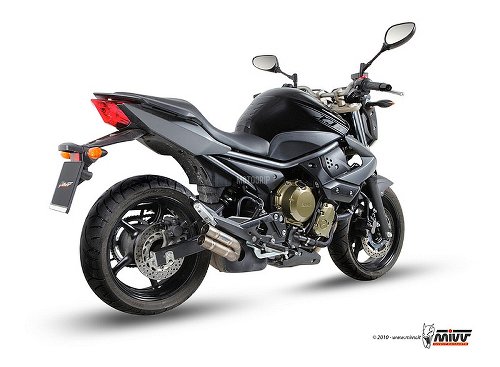 MIVV Auspuff Double Gun, Titan, mit EG-ABE - Yamaha 600 XJ6