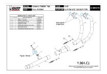 MIVV No-kat pipe front, stainless steel, without