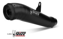 MIVV Scarico Ghibli, acciaio inox nero, con omologazione -