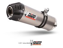 MIVV Silencer complete system Oval, titanium/carbon cap,