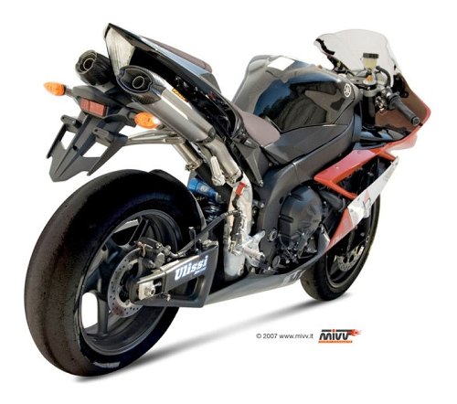 MIVV Auspuffsatz Suono, Titan/Carbon Endkappe, mit EG-ABE -