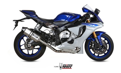 MIVV Silencer complete system Speed Edge, titanium/carbon,