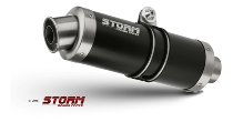 STORM Silencer kit, inox black, GP, homologation - Aprilia
