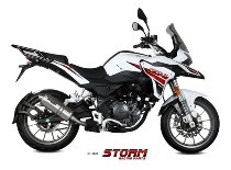 STORM Silencer, inox, oval, with homologation - Benelli TRK