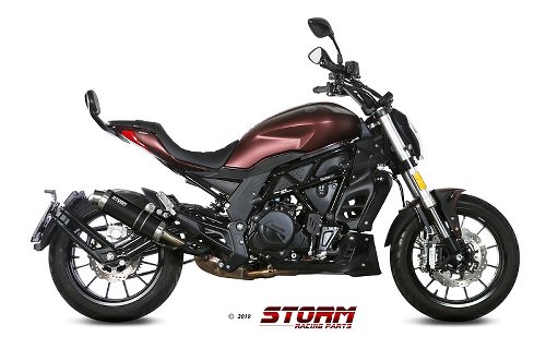 STORM Silencer, inox black, GP, with homologation - Benelli