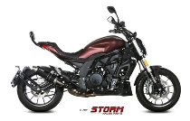 STORM Silencer, inox black, GP, with homologation - Benelli