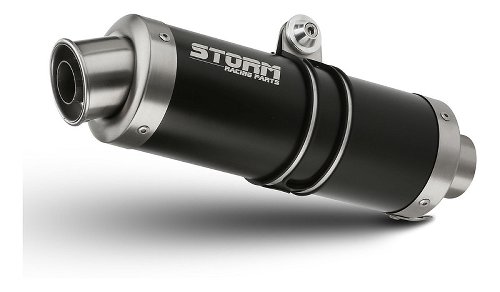 STORM Silencer, inox black, GP, with homologation - Benelli