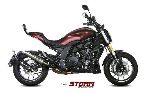 STORM Auspuff, Edelstahl, GP, mit EG-ABE - Benelli 502C